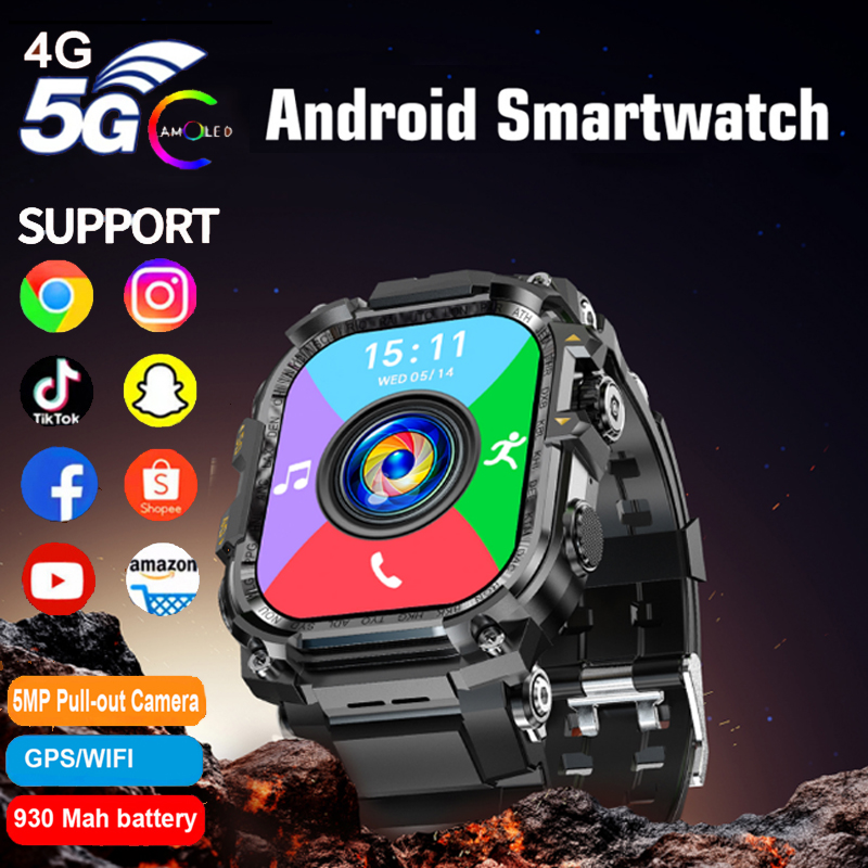 Smartwatch Watches For Women With Gps - 4G Android Erkek Kadın akıllı saat