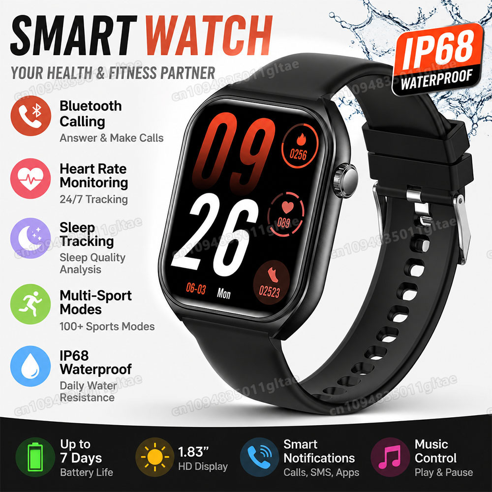 Smartwatch Watches For Women With Gps - Akıllı Saat Bluetooth Çağrı Bilgi Hatırlatıcısı