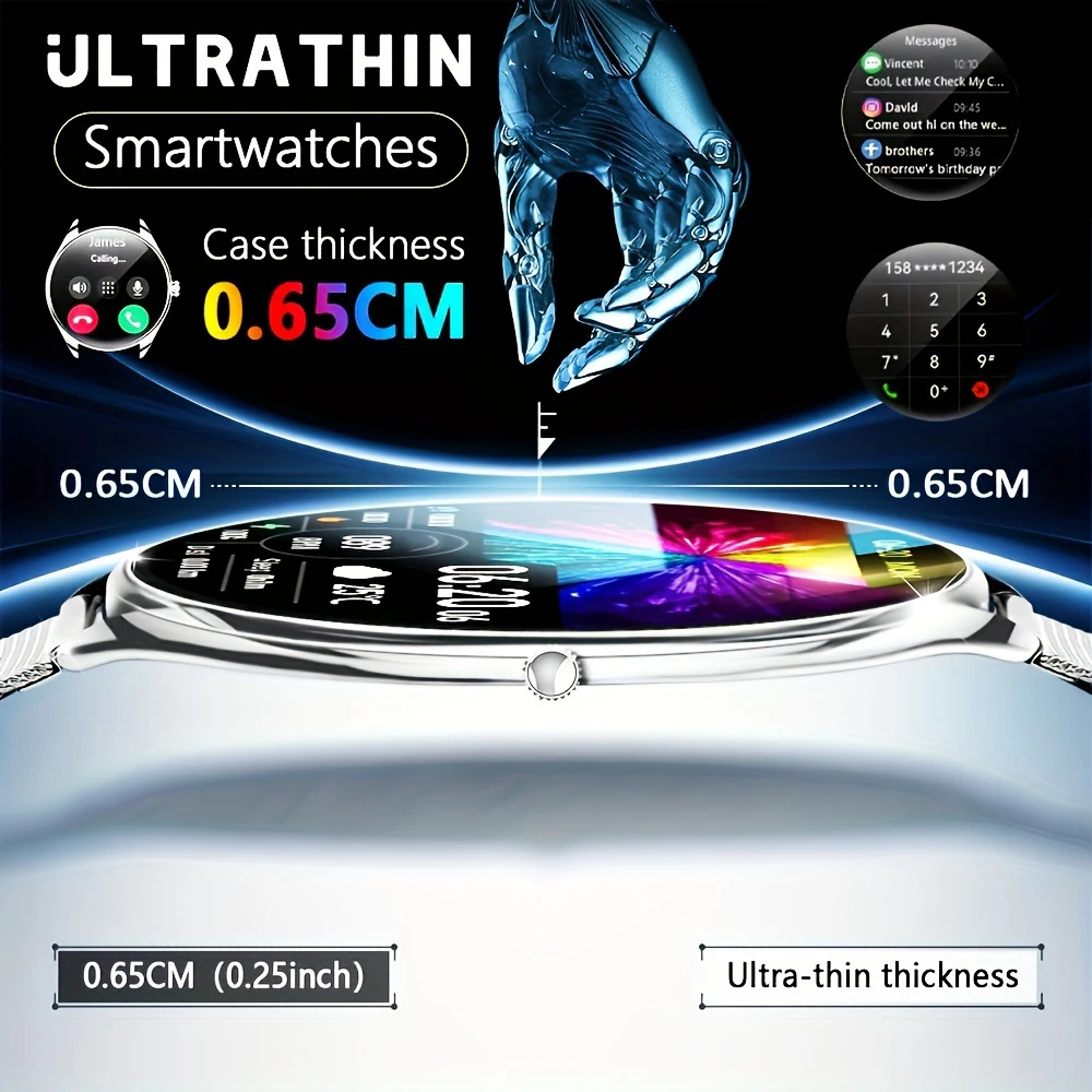 Watches Ladies Smartwatch - 2026 Yeni Ultra İnce Akıllı Saat