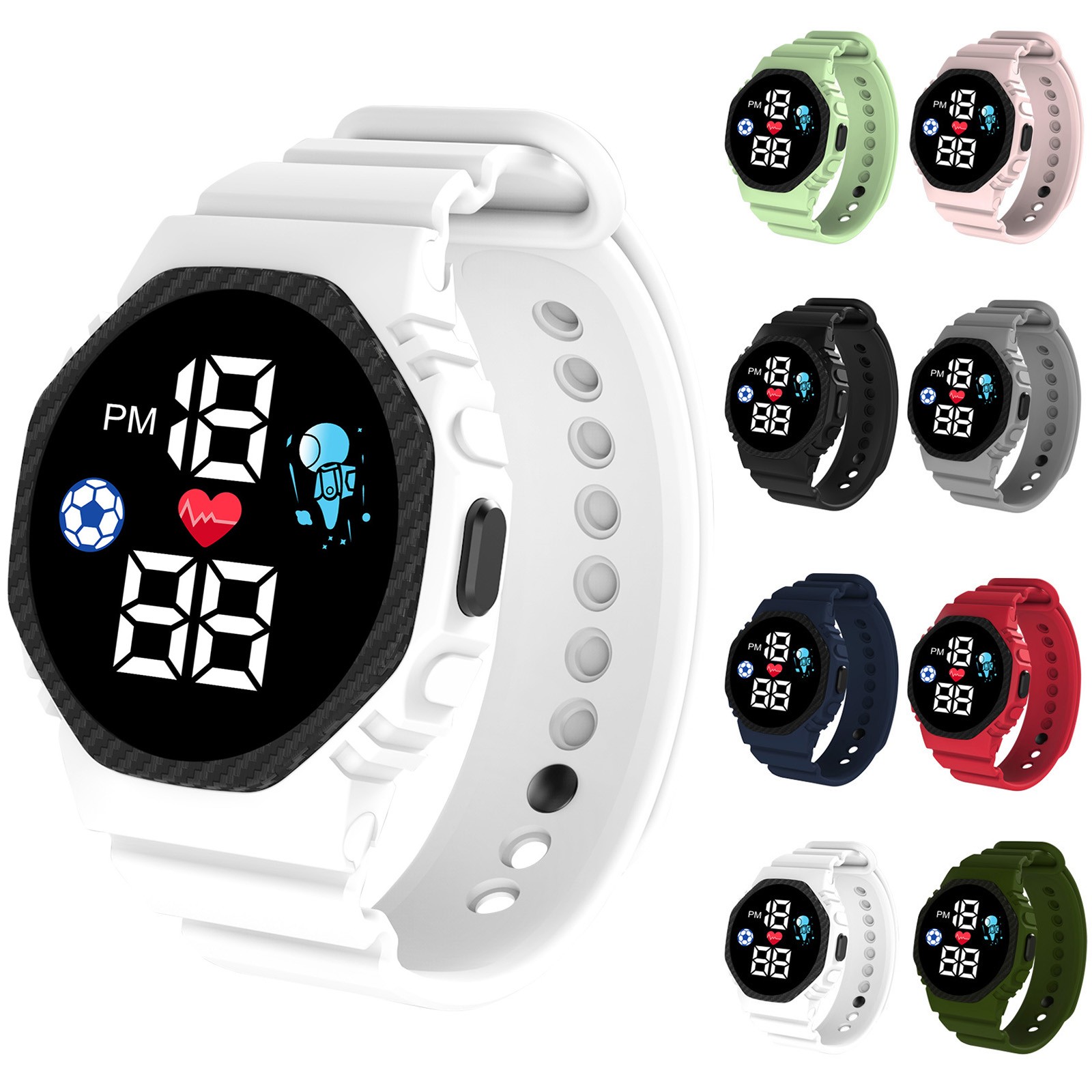 Smartwatch Digital Watches For Boys - Çok renkli akıllı saat çocuklar için