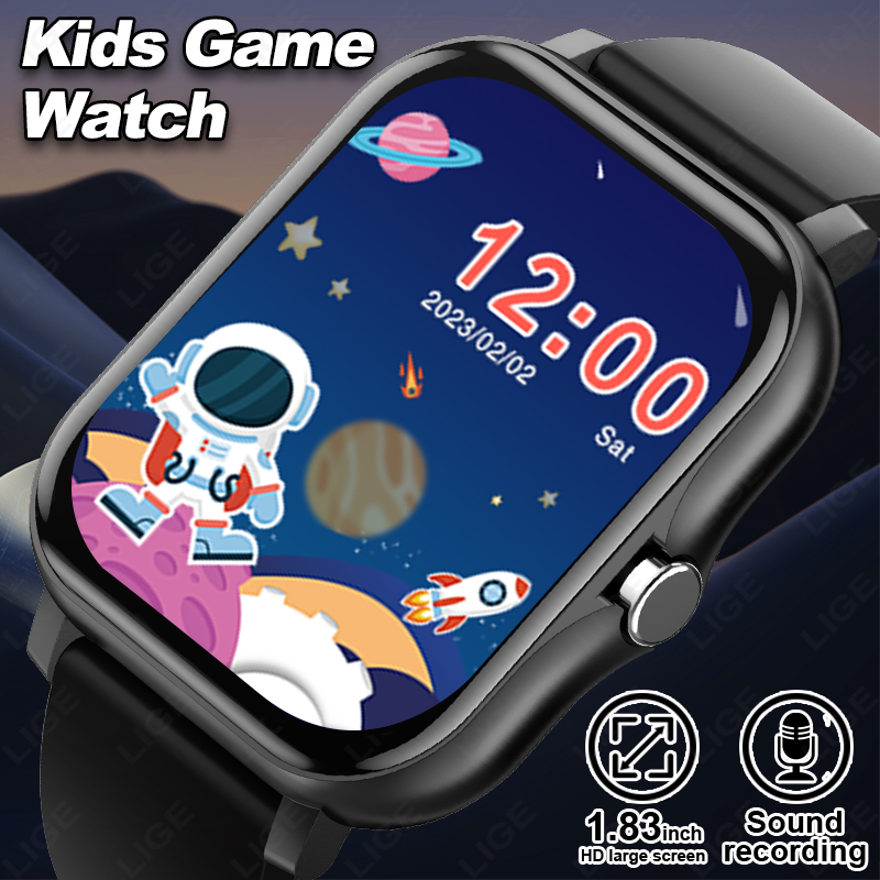 Smartwatch Digital Watches For Boys - LIGE 2025 Sesli Kitap Çocuk Smartwatch