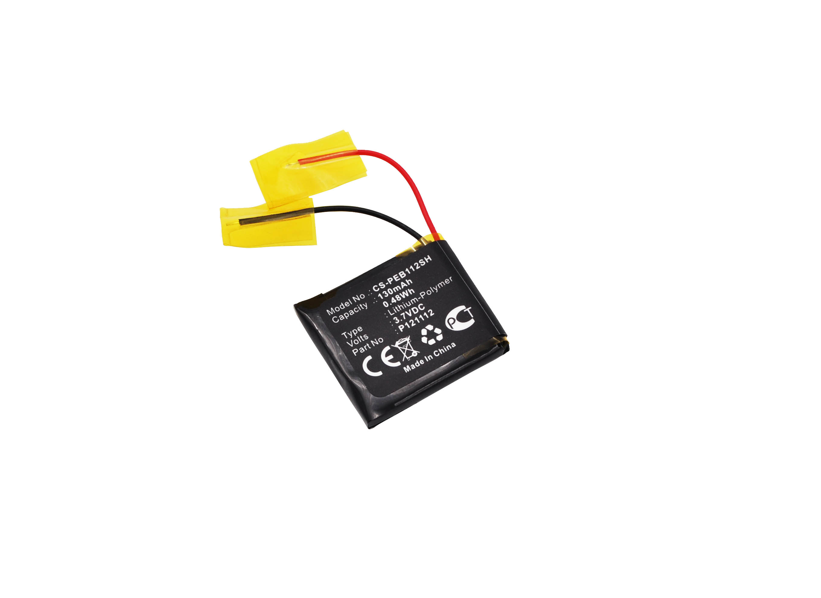 Smartwatch Pebble Watches - 100% YENİ 3.7V 130mAh PEB112SH Akıllı