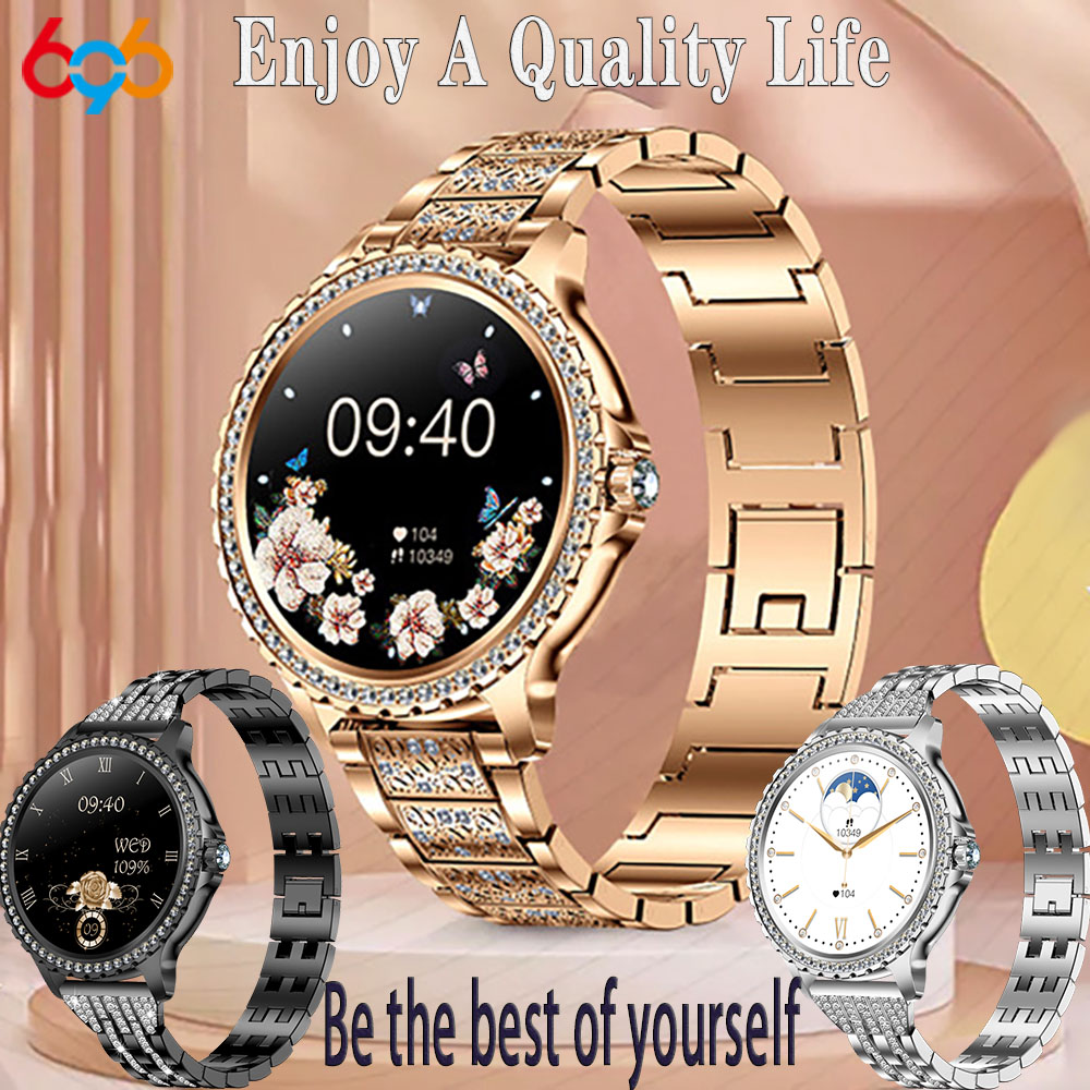Watches Ladies Smartwatch - 696 yeni mavi diş çağrı kadın
