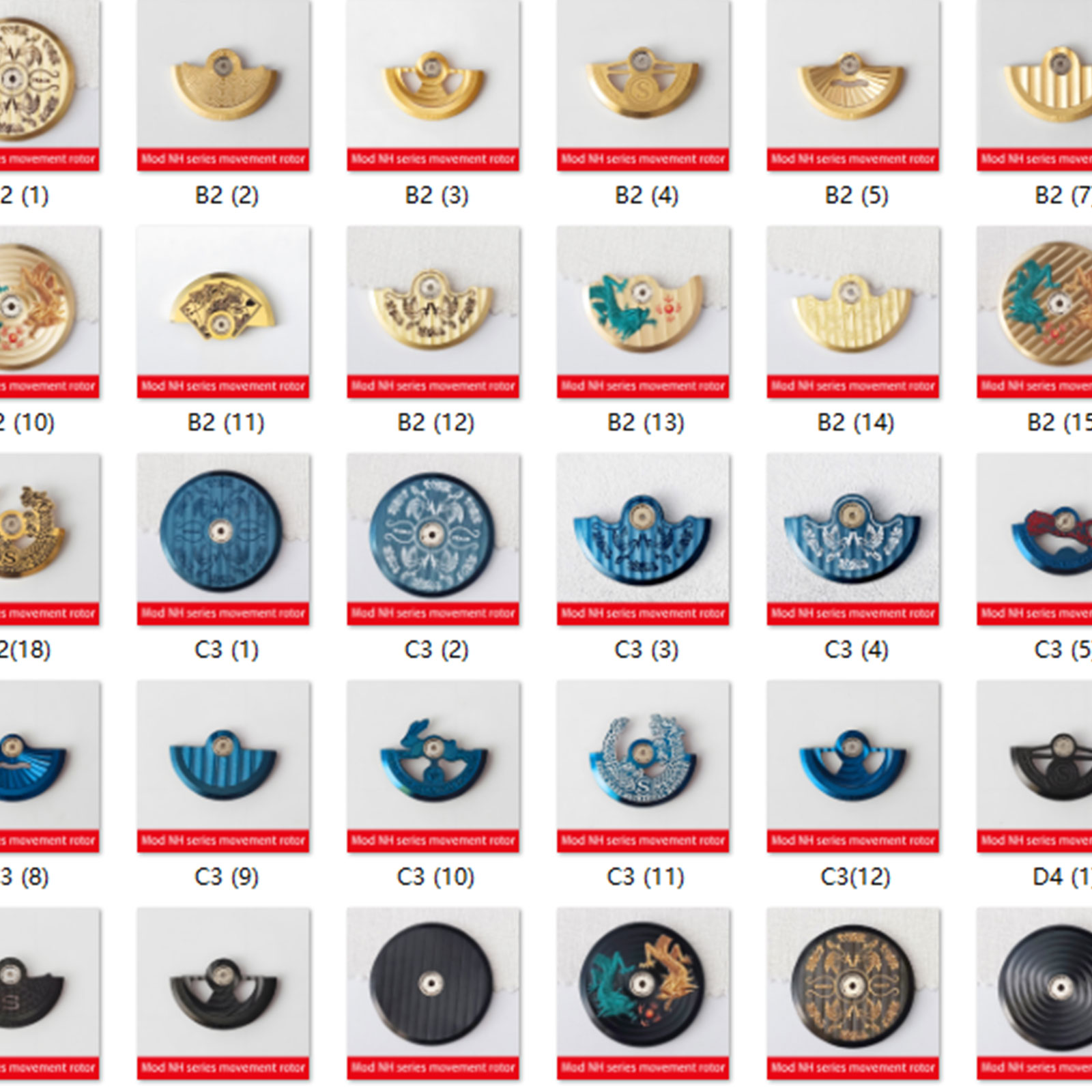 Watch Movement Rotor - NH35 Rotor Fit NH35 NH36 NH38