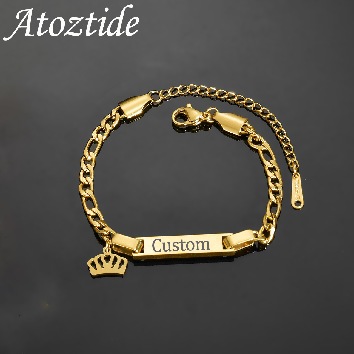 Bracelet Link Remover - Atoztide Kişiselleştirilmiş Kazımayı Adı Bilezik Kadınlar
