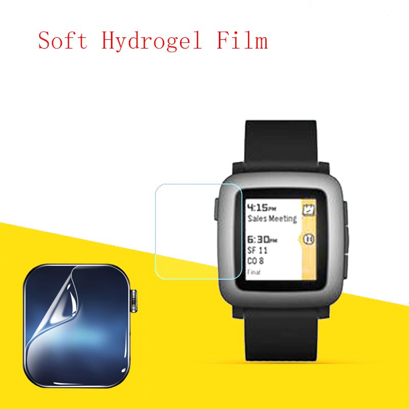 Smartwatch Pebble Watches - Yumuşak Hidrojel Film Şeffaf HD Şeffaf