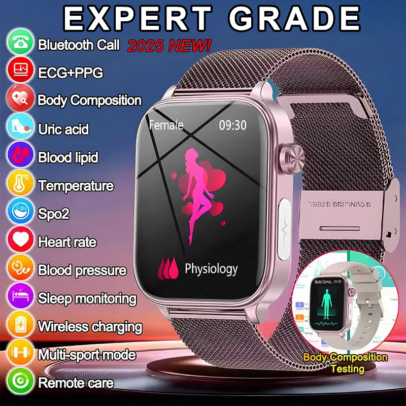 2025 Yeni EKG + PPG İzleme Akı - Smartwatch New Watches For Women incelemesi ve fiyatı