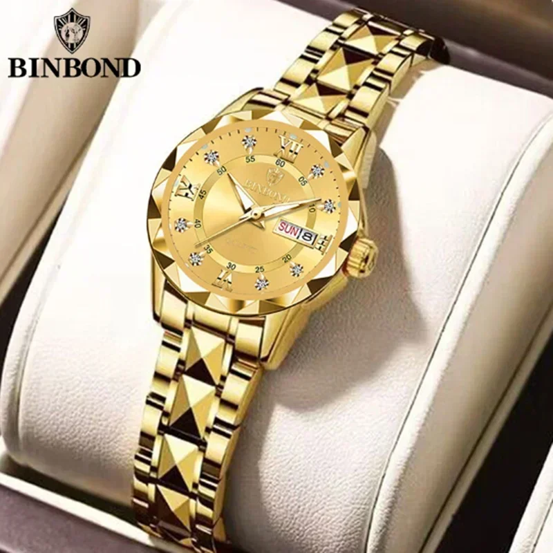 BINBOND Yeni 2522 Şık Kadın Ku - Waterproof Diving Watch incelemesi ve fiyatı