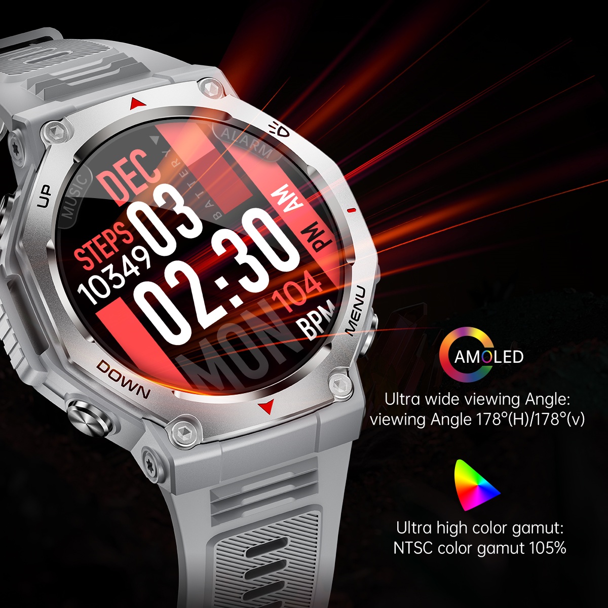 Android IOS için yeni AMOLED a - Watch Vs Smartwatch incelemesi ve fiyatı