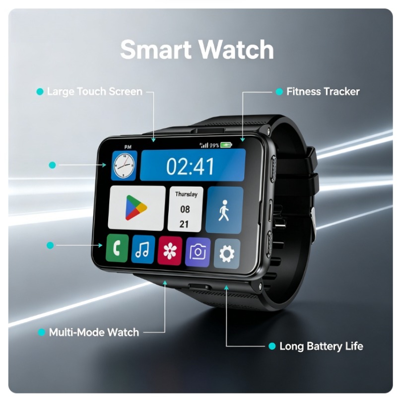 S999 Plus Akıllı Saat, 4G Andr - Smartwatch Watches For Men With Gps incelemesi ve fiyatı