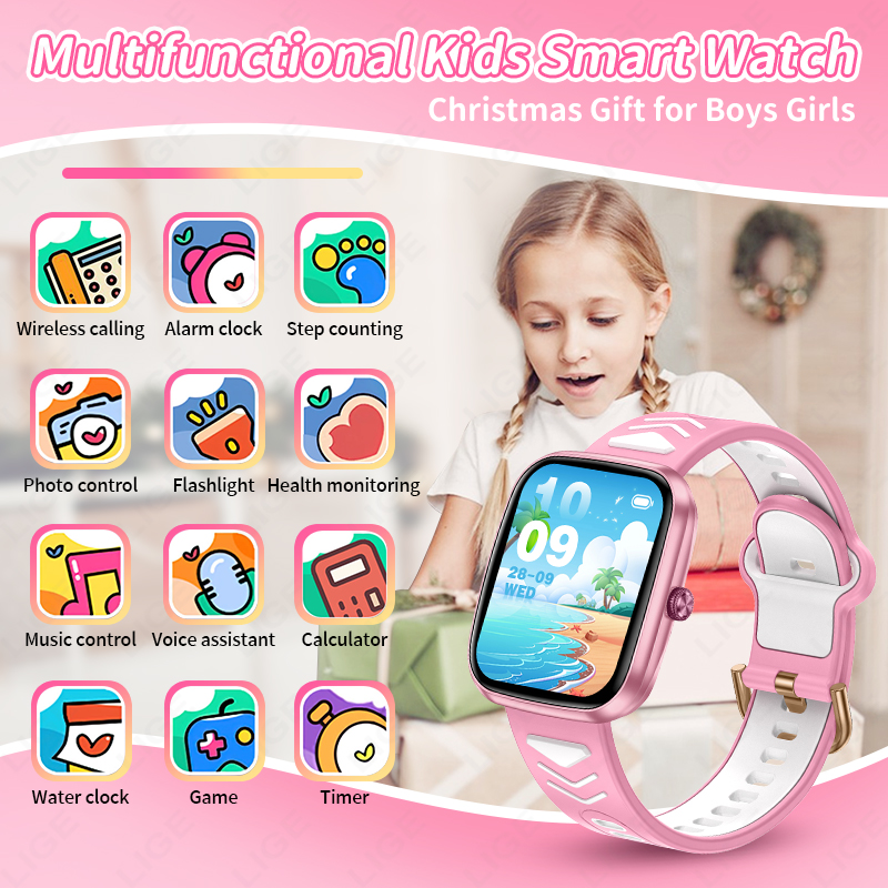 LIGE Yeni 1.75 İnç Bluetooth Ç - Smartwatch Digital Watches For Boys incelemesi ve fiyatı