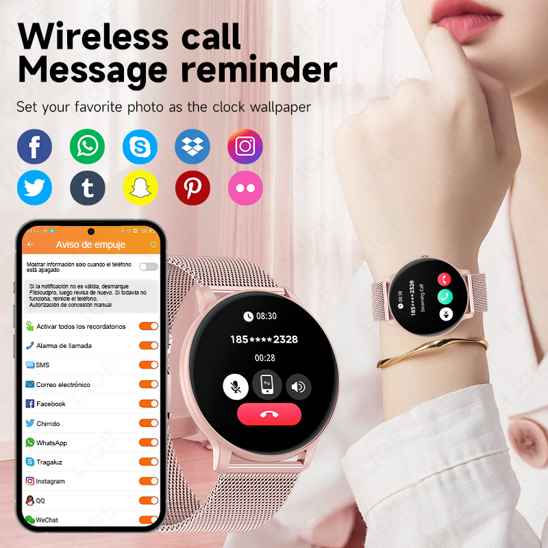 LIGE Su Geçirmez Kadın Akıllı  - Watches Ladies Smartwatch incelemesi ve fiyatı