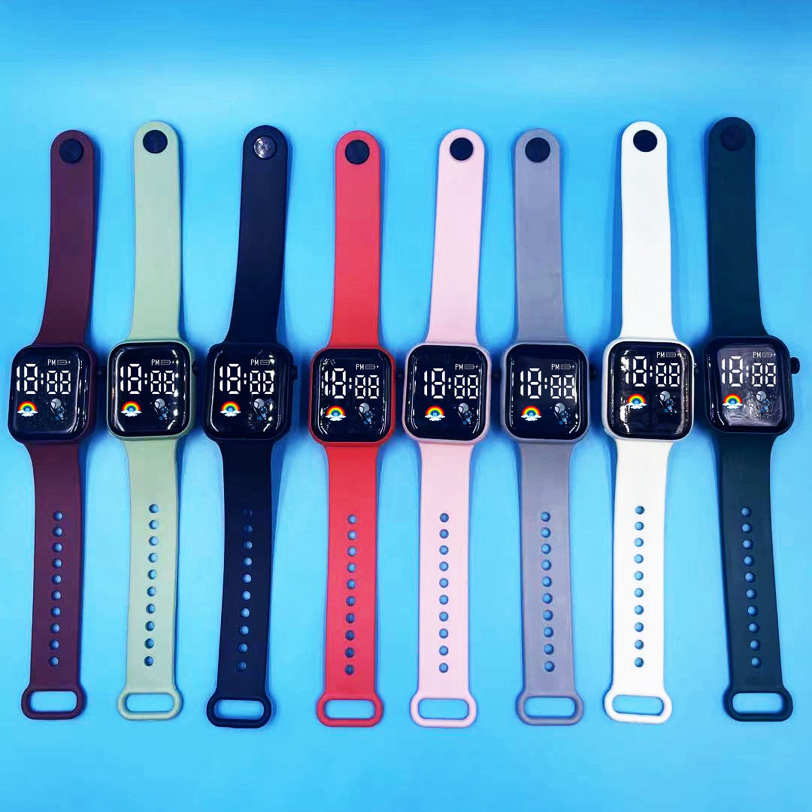 Yeni öğrenciler spor saatler a - Smartwatch Digital Watches For Boys incelemesi ve fiyatı