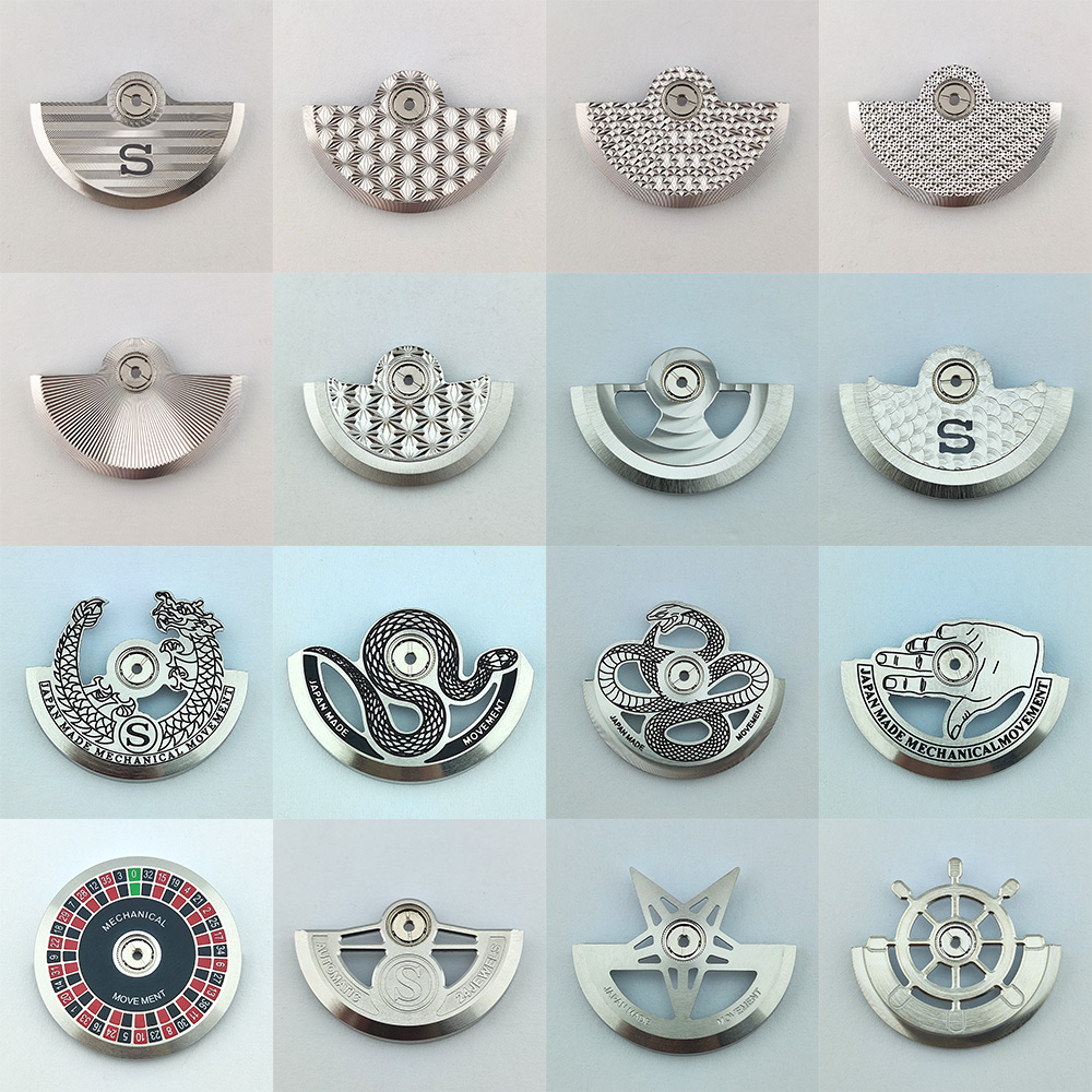 30 Stil Gümüş Rengi NH35 Salın - Watch Movement Rotor incelemesi ve fiyatı
