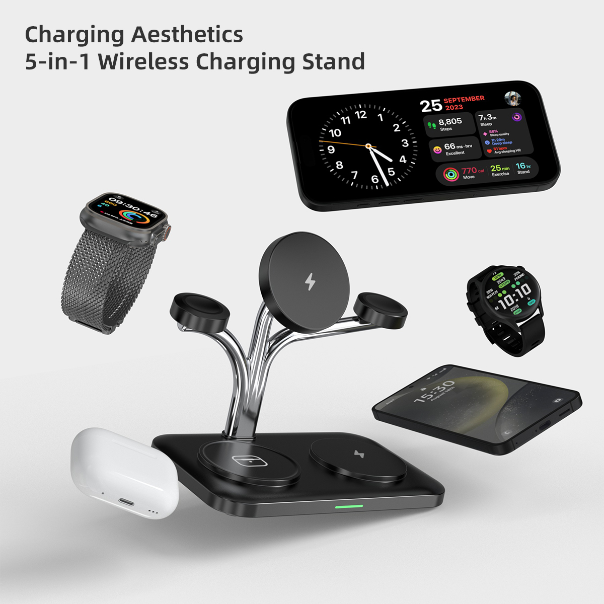 5'i 1 Arada Manyetik Kablosuz  - Smartwatch Phone Watches incelemesi ve fiyatı
