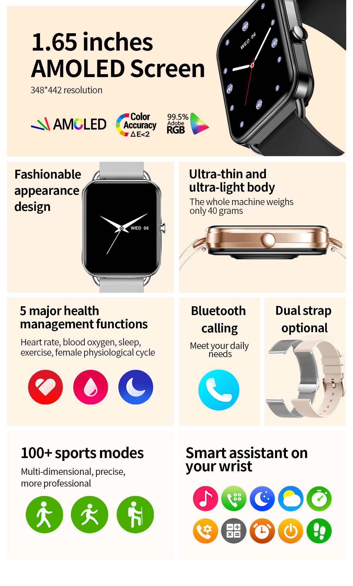 2024 Akıllı İzle Android Telef - Smartwatch New Watches For Women incelemesi ve fiyatı