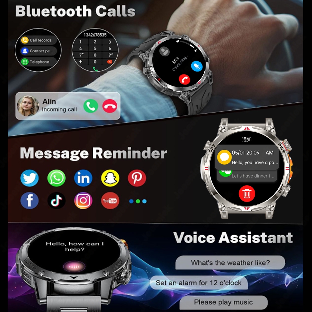 Yeni Profesyonel GPS Spor Akıl - Smartwatch Running Watches For Men incelemesi ve fiyatı